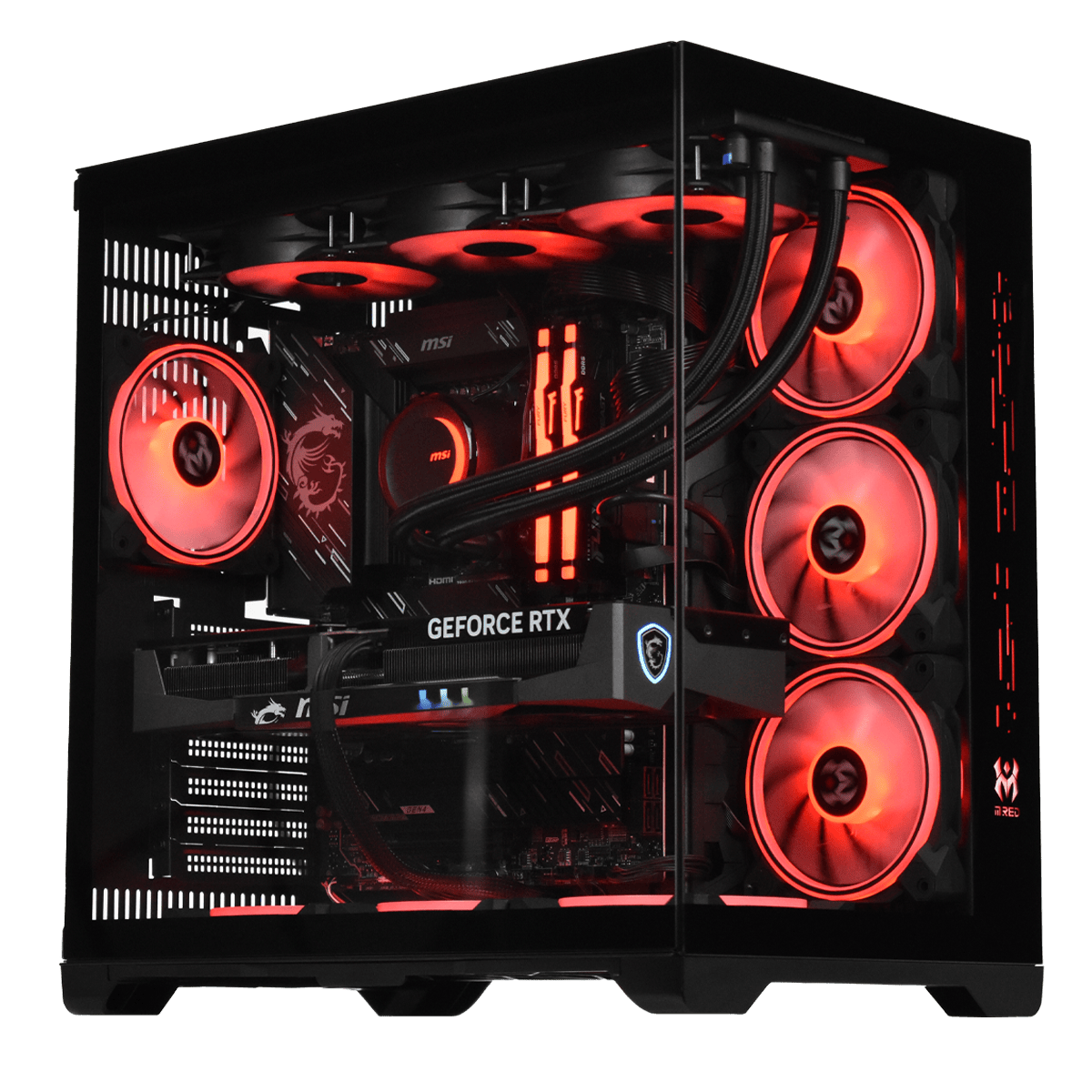 PC Gamer Fireball V1 blanc et turquoise assemblé à Genève – Intel Core Ultra 7 et RTX 5070 Ti